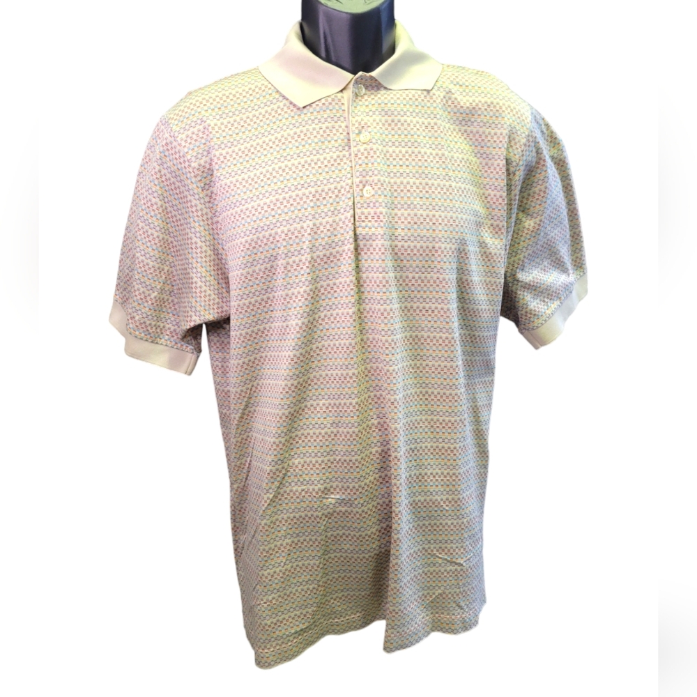 Como Sport Double Mercerized Short Sleeve Polo Shirt sz M - Picture 3 of 8